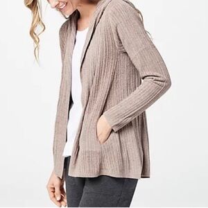 Barefoot Dreams CozyChic Ultra Lite Hooded Cardigan
